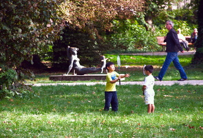 September 2014 Berlin, seit 1974 kann man sie antreffen, das Geschwisterpaar von Theo Balden