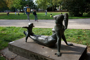 September 2014 Berlin, seit 1974 kann man sie antreffen, das Geschwisterpaar von Theo Balden