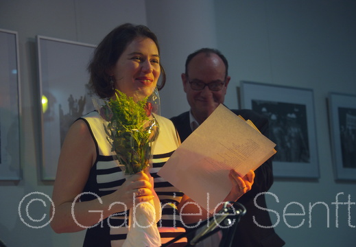 16.12. 2014 - jW Ladengalerie - Lange Nacht der DDR Literatur, dabei Esther Zimmering, die u.a. Gedichte von Max Zimmering las.