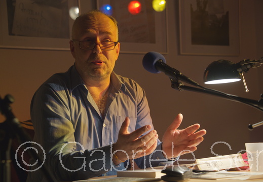 16.12. 2014 - jW Ladengalerie - Lange Nacht der DDR Literatur, dabei Andreas Manz -Kozár