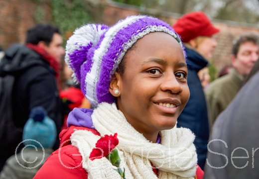  Januar 2010 – Teilnehmerin an der LL Demo