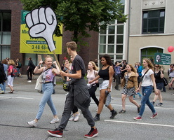 8. Juli 2017 Hamburg, bei Demonstration gegen G20