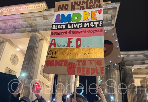 25.01.2025 Kundgebung gegen AFD am Brandenburger Tor