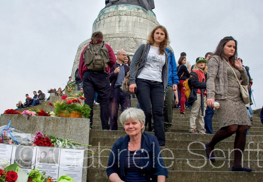 9.Mai 2015 im Treptower Ehrenmal beim Gedenken zum Tag der Befreiung