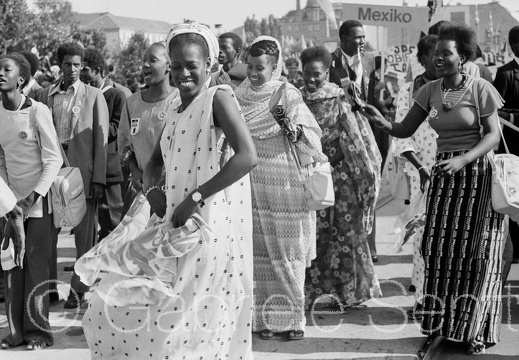 1973 Weltfestspiele – Afrikanerinnen  und Mexiko