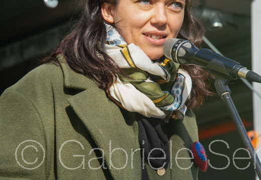 08.04. 2025 Alina Voinea, bei der Demo zum Welt Roma Tag in Berlin