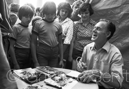 Sept. 1979 beim Solidaritätsbasar des Verbandes der Journalisten auf dem Alexanderplatz Berlin
