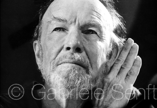 Februar 1986 Pete Seeger beim Festival des politischen Liedes 