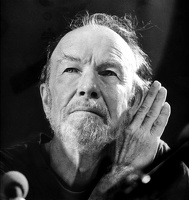 Februar 1986 Pete Seeger beim Festival des politischen Liedes 