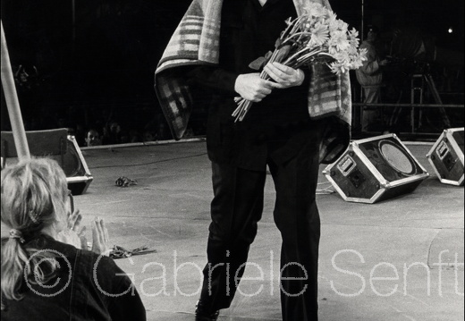 Mikis Theodorakis 1987 in Berlin, Konzert an der Volksbühne