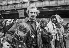  5.4.90 Friedrich Schorlemmer beim ersten gemeinsamen Berliner Ostermarsch