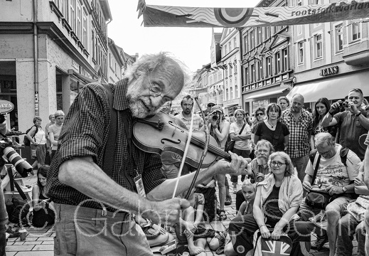 06.07.2013 Klaus, der Geiger beim Folkfest in Rudolstadt 